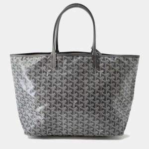 Goyard Grey PVC Leather Saint Louis PM Tote Bag