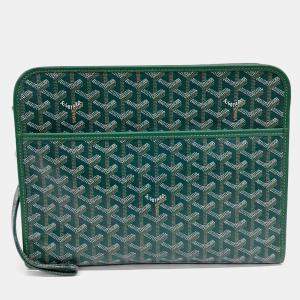 Goyard Green PVC Juvance GM bag