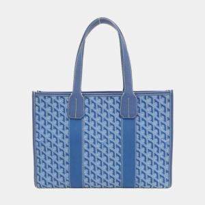 Goyard Black Coated Canvas Leather Villette Tote Bag