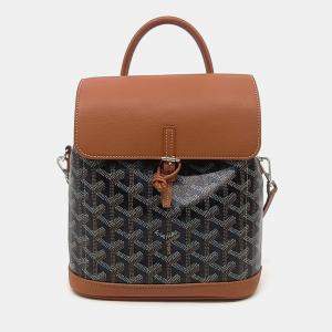 Goyard Brown Leather and PVC Alpine Backpack Mini