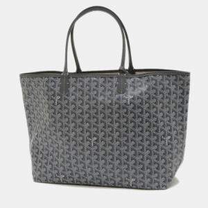 Goyard Saint Louis Pm Tote Bag Goyardine Canvas Grey Amalouispm