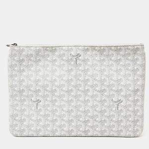 Goyard White PVC Sena MM bag