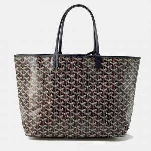 Goyard Saint Louis Black Pvc Leather Size Pm