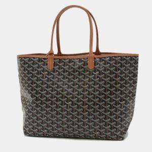 Goyard Saint Louis PM Brown Goyardine Canvas Tote Bag