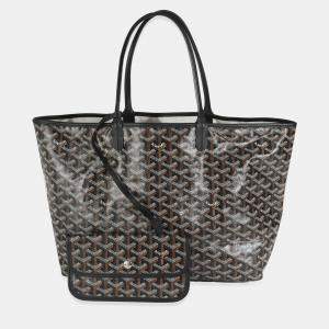 Goyard Black Goyardine Canvas Saint Louis PM