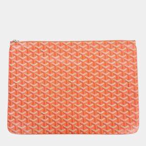 Goyard Orange Coated Canvas Senna GM Bag