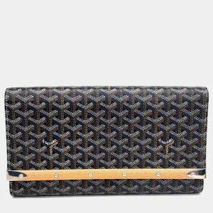 Pre Owned Goyard Black Monte Carlo Clutch