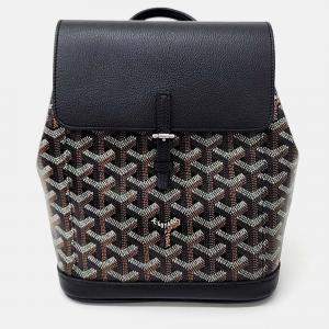 Pre Owned Goyard Black PVC Goyard Alpine Backpack Mini