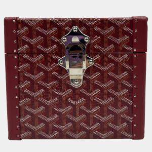 Pre Owned GOYARD PAPILON red jewllery truck with mirror