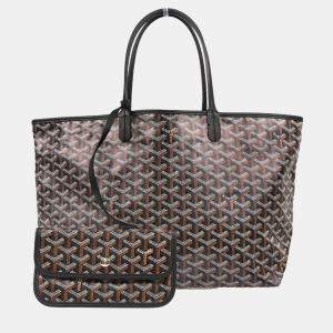 Pre Owned Goyard Black Saint Louis PM Tote Bag