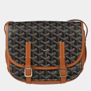 Pre Owned Goyard Brown Belvedere PM Shoulder Bag