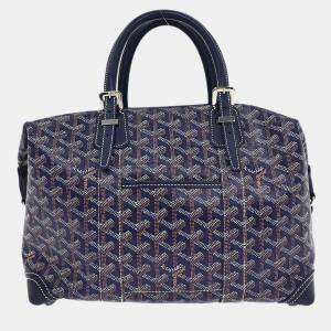 Pre Owned Goyard Navy Bowling 30 Handbag