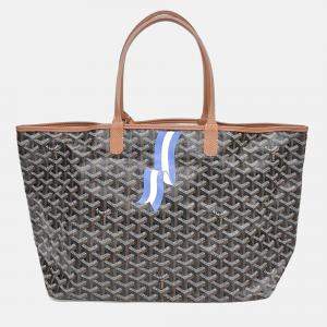 Pre Owned Goyard Brown Canvas Macage Saint Louis PM