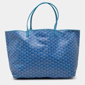 مملوكة مسبقًا Goyard Blue Goyardine Saint Louis GM