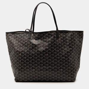 مملوكة مسبقًا Goyard Black Goyardine Saint Louis GM