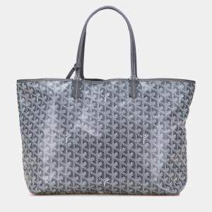 مملوكة مسبقًا Goyard Goyardine Saint Louis Coated Canvas Grey Totes Bag PM