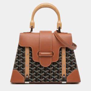 مملوكة مسبقًا Goyard Black Goyardine Saigon Structured PM