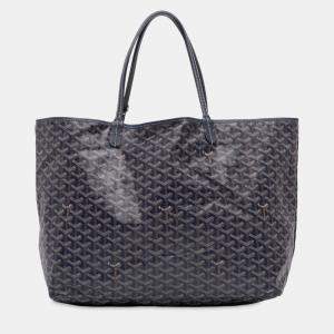 مملوكة مسبقًا Goyard Blue Goyardine Saint Louis GM
