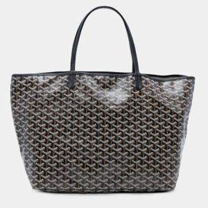مملوكة مسبقًا Goyard Black Goyardine Saint Louis GM