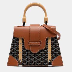 مملوكة مسبقًا Goyard Black Goyardine Saigon Structured PM