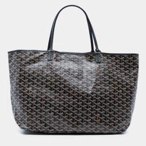 مملوكة مسبقًا Goyard Coated Canvas Black Goyardine Saint Louis GM