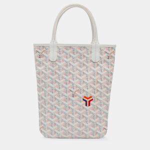 مملوكة مسبقًا Goyard White Goyardine Poitiers Claire Voie