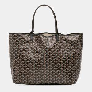 مملوكة مسبقًا Goyard Black Goyardine Saint Louis GM
