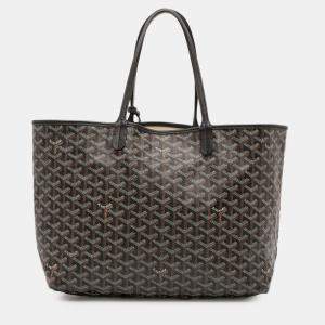 مملوكة مسبقًا Goyard Black Goyardine Saint Louis PM
