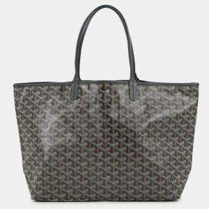 مملوكة مسبقًا Goyard Saint Louis Black Pvc Leather Size Pm