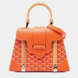 مملوكة مسبقًا Goyard Orange Goyardine Saigon Structured PM