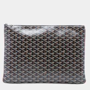 مملوكة مسبقًا Goyard Black Goyardine Senat GM