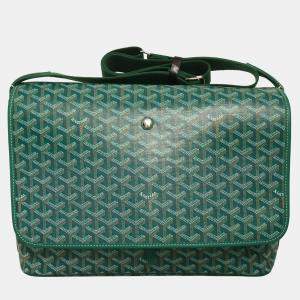 مملوكة مسبقًا Goyard Green Canvas Capetien MM Messenger Bag