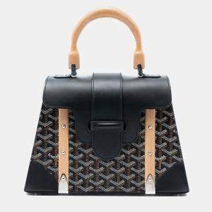مملوكة مسبقًا Goyard Black Goyardine Saigon Structured PM
