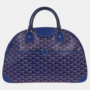 Pre Owned Goyard Blue Saint Jeanne Gm Handbag