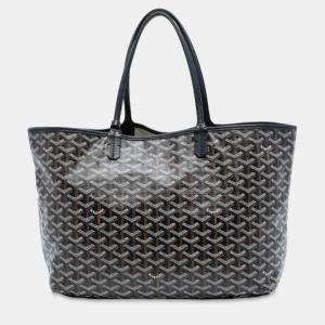 Pre Owned Goyard Black Goyardine Saint Louis PM