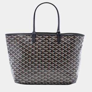 مملوكة مسبقًا Goyard Black Goyardine Saint Louis PM