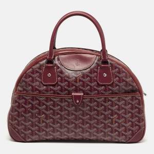 مملوكة مسبقًا Goyard St. Jeanne MM Burgundy Goyardine Coated Canvas and Leather Bag