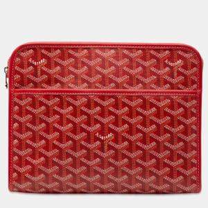 مملوكة مسبقًا Goyard Red Goyardine Jouvence Toiletry Pouch MM