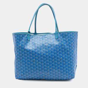 مملوكة مسبقًا Goyard Blue Goyardine Saint Louis GM