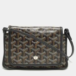 مملوكة مسبقًا محفظة جيب جلدية وقماش مقوى جوياردين سوداء "بلوميت" من جويارد