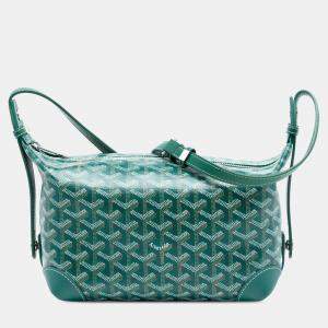 Pre Owned Goyard Green Goyardine Bowling Toiletry 25