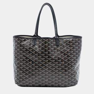 Pre Owned Goyard Black Goyardine Saint Louis PM