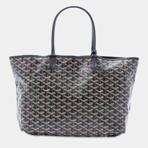 Pre Owned Goyard Black Goyardine Saint Louis PM