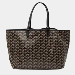 Pre Owned Goyard Black Goyardine Saint Louis PM
