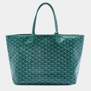 Pre Owned Goyard Green Goyardine Saint Louis PM