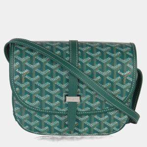مملوكة مسبقًا Goyard Green Goyardine Canvas Belvedere II PM