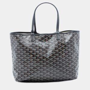 Pre Owned Goyard Black Goyardine Saint Louis PM
