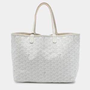 Pre Owned Goyard White Goyardine Saint Louis PM