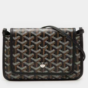مملوكة مسبقًا Goyard Black Goyardine Plumet Pocket Wallet
