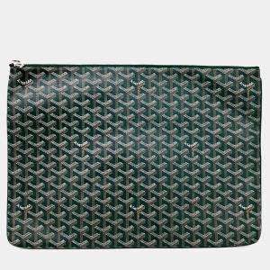 مملوكة مسبقًا Goyard Black Brown PVC Senna GM